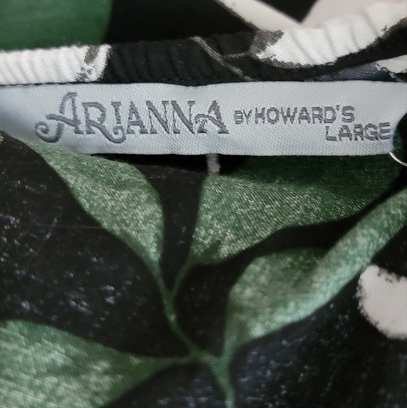 Arianna by Howard's sleeveless floral print v neck dress size large - Picture 6 of 9